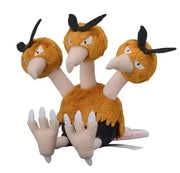 Peluche Pokémon Dodrio orange à trois têtes, 17 cm, coton doux
