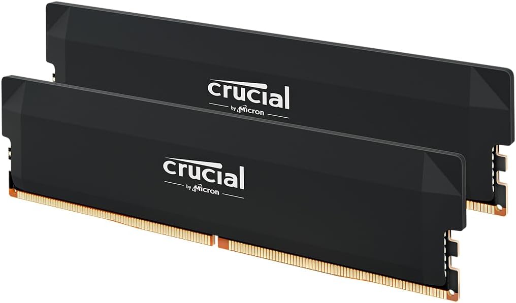 Kit Mémoire RAM Crucial DDR5 – 16 Go (1 x 16 Go) - 6000Mhz - Noir image 0