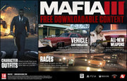 Voiture muscle rouge classique Mafia III PS4, chrome et pneus blancs