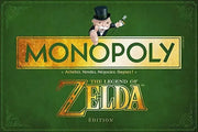 Boîte Monopoly Zelda édition française verte et or avec cartoon Mr