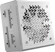 Alimentation Corsair RM850e 2025 Blanc avec motif géométrique noir et blanc