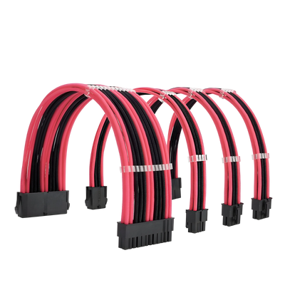 Rallonges Câbles Alimentation Rose Gris Noir