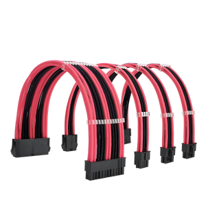 Rallonges Câbles Alimentation Rose Gris Noir