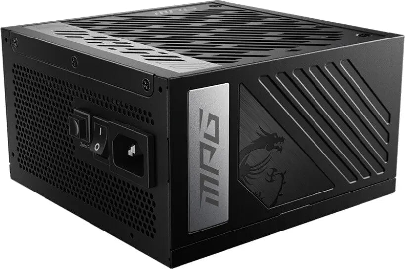Alimentation MSI MPG A1000G PCIE5 1000W noir ATX avec logo dragon mp6