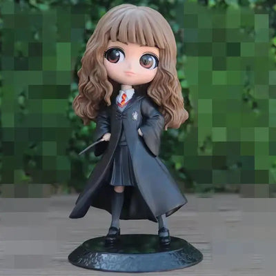 Figurine chibi Hermione Granger en robe Hogwarts grise foncée