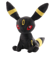 Peluche Pokémon Noctali Umbreon noir 25 cm coton doux