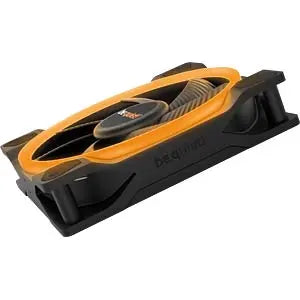 Ventilateur gaming be quiet! Light Wings RGB 12cm noir, design angulaire noir et orange