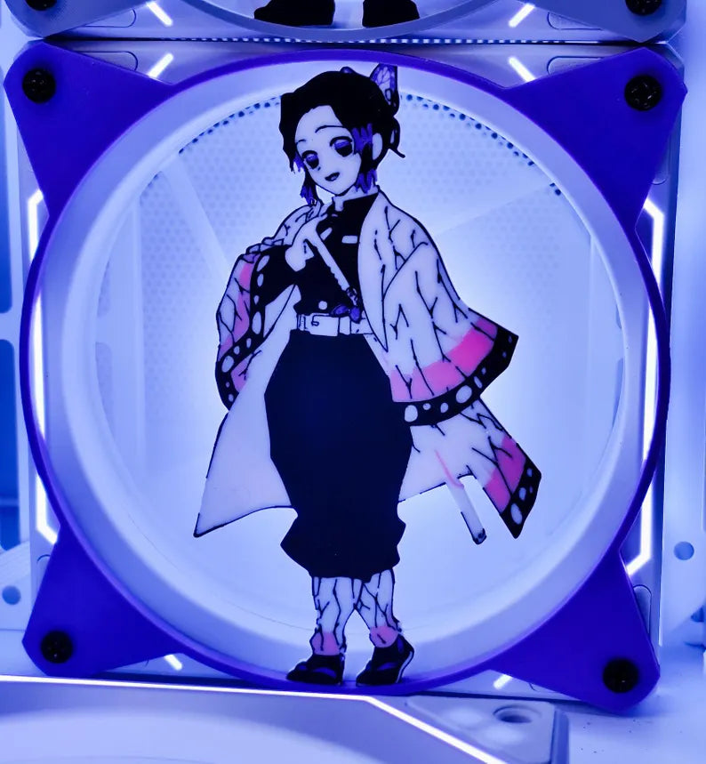 Grille Ventilateur 120mm/140mm Demon Slayer - Shinobu Kocho image 0