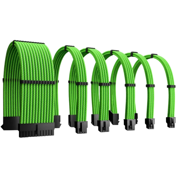 Cables PSU Kit de Rallonges cables alimentation vert PSU - ATX / EPS / PCI-E