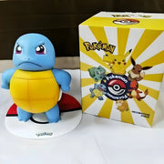 Figurine Pokémon Carapuce bleue et jaune 20-25 cm glossée sur socle