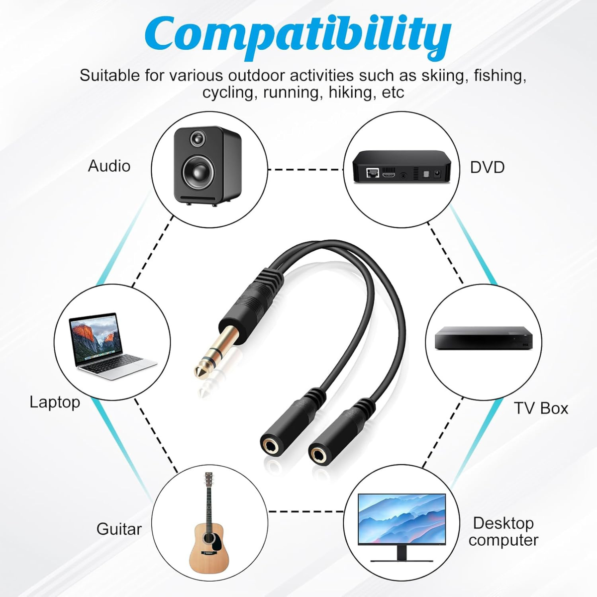 Doubleur Jack 3,5 mm