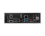 Carte mère MSI MPG B550 Gaming Plus noire avec ports USB, HDMI et Ethernet