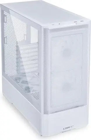 Boîtier PC Lian Li LANCOOL 207 BLANC blanc avec panneau latéral transparent et grille avant mesh