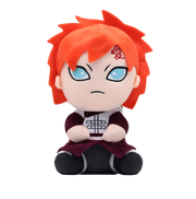 Peluche Gaara Naruto 20 cm avec cheveux orange, yeux bleus et kanji rouge