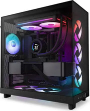 NZXT F240 RGB Core Noir avec éclairage LED violet, bleu, rose