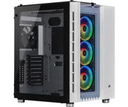 Corsair Crystal 680X RGB Blanc avec 4 ventilateurs RGB colorés