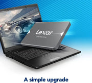 Lexar Disque SSD 2.5 pouces 1 To gris métallique avec logo blanc