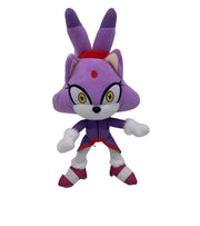 Peluche Shadow the Hedgehog violet 30 cm avec point rouge au front