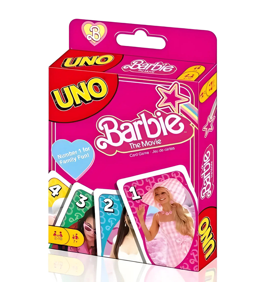 Boîte rose et rouge Uno Édition Spéciale Barbie le film