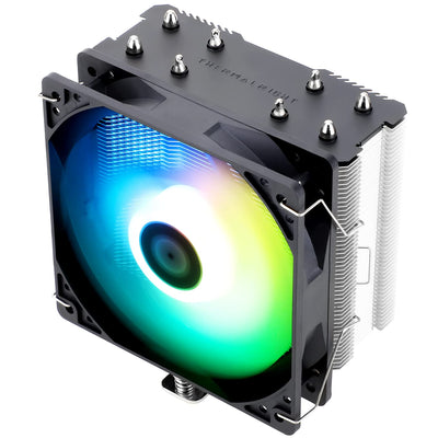 Ventirad Thermalright Assassin X120 SE noir avec ventilateur RGB bleu vert jaune