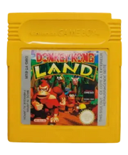 Cartouche originale Game Boy Donkey Kong Land jaune avec artwork coloré