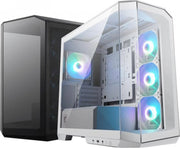 Boîtier PC MSI MAG PANO M100R PZ Blanc verre blanc RGB panneau latéral noir mat
