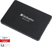 Disque SSD Verbatim V1550 S3 2,5 pouces 2 To noir mat dos