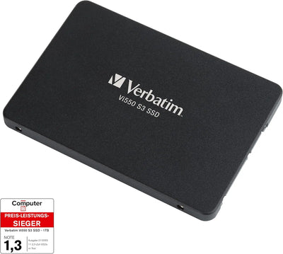 Disque SSD Verbatim V1550 S3 2,5 pouces 2 To noir mat dos