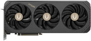 Carte graphique ZOTAC GeForce RTX 5080 SOLID CORE OC noire à trois ventilateurs avec logo doré
