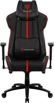 Fauteuil gaming ThunderX3 BC7 Air noir et rouge, vue dos ergonomique