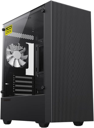 Boîtier Gamemax Edge RGB Noir avec panneau vitré