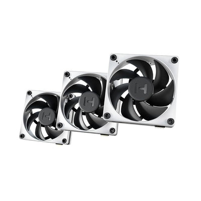 Lot de 3x Hyte Thicc FP12 avec contrôleur Nexus - 12cm - Noir/Blanc