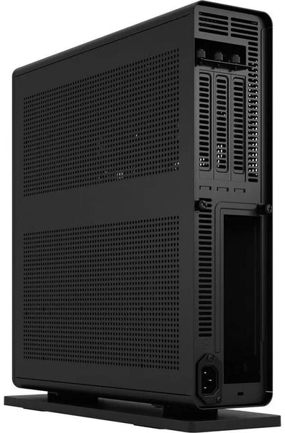 Console de jeu Fractal Design Ridge Noir en plastique noir avec panneaux latéraux perforés