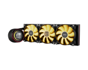 Radiateur MSI MAG CoreLiquid E360 Monster Hunter Edition avec ventilateurs dorés
