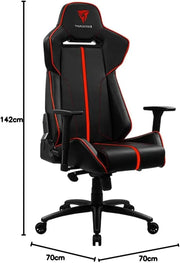 Fauteuil gaming ThunderX3 BC7 Air noir et rouge, design ergonomique