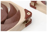 Ventilateur Noctua NF-A12x25 PWM marron 120mm, vue arrière à pales courbes