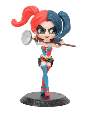 Figurine DC Comics Harley Quinn rouge et bleu