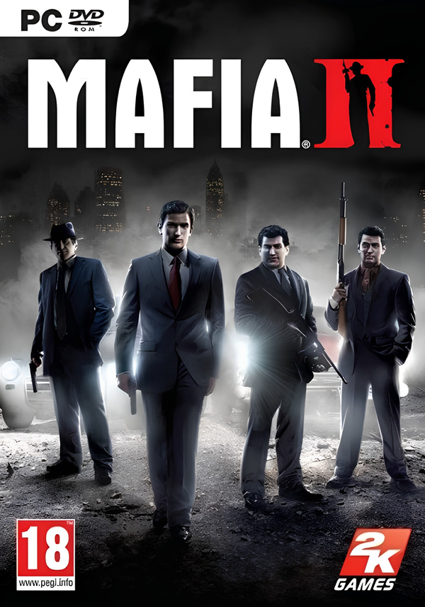 Mafia II sur PC — jaquette du jeu 2K Games, Pixel 404 Orléans