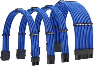 Kit de Rallonges cables alimentation bleu PSU - ATX / EPS / PCI-E