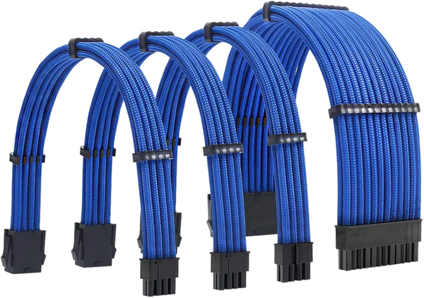 Cables PSU Kit de Rallonges cables alimentation bleu PSU - ATX / EPS / PCI-E