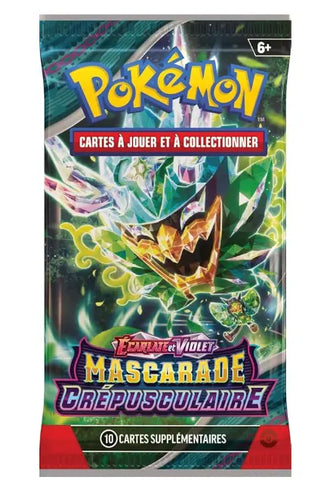 Booster Pokémon EV06 Écarlate et Violet – Mascarade Crépusculaire — dans le même univers que Lot de 65 Sleeves Souples – Édition Pikachu