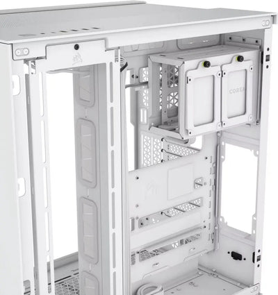 Corsair 6500X Blanc : boîtier blanc au design minimaliste avec fixations intégrées