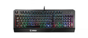 Clavier gaming MSI Vigor GK20 FR AZERTY noir rétroéclairé RGB design moderne