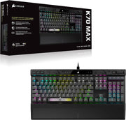 Clavier Corsair K70 MAX RGB magnétique noir FR mat texturé
