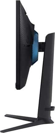 Arrière du Samsung Odyssey G3 24 pouces plat avec panneau bleu illuminé