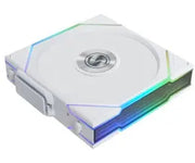 Lot de 3x Lian Li Uni Fan TL REVERSE Wireless RGB 12cm blanc avec logo central