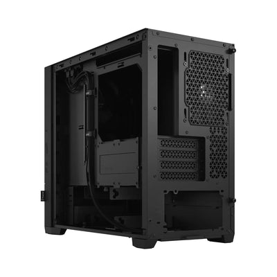 Boîtier PC Fractal Design Pop Silent noir mat à design angulaire et panneaux mesh