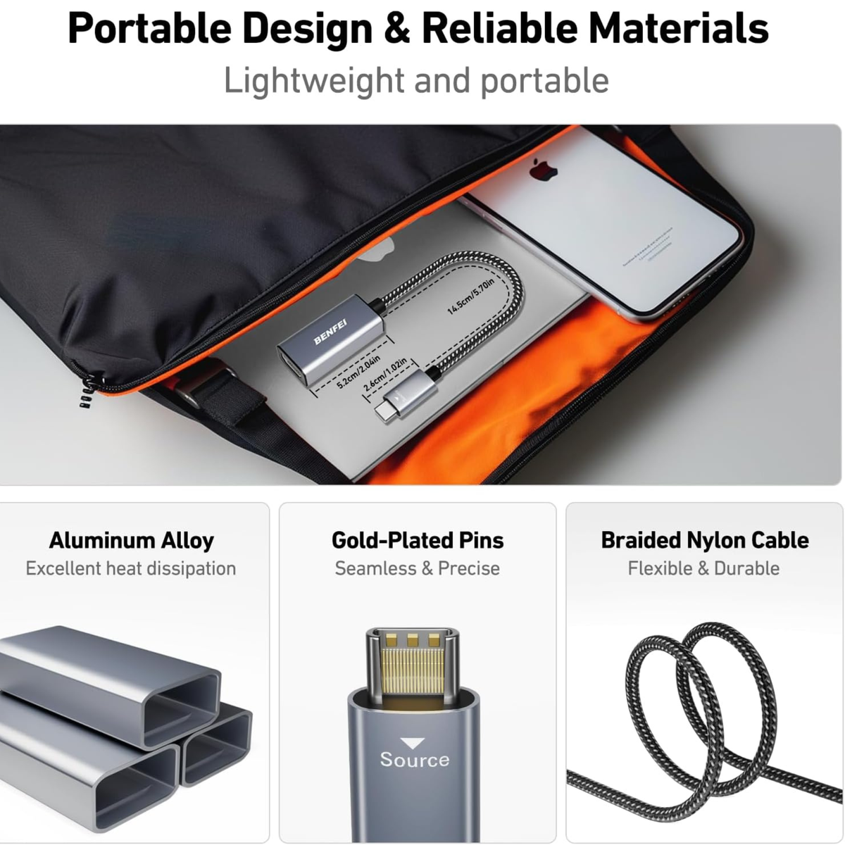 Adaptateur USB-C mâle vers HDMI femelle