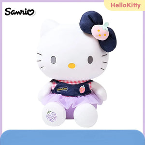 Peluche Hello Kitty - En robe en Jeans -30 cm