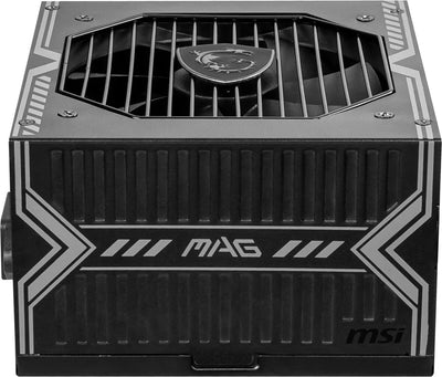 Alimentation MSI MAG A650BNL 650W noir ATX design angulaire sleek accents argentés